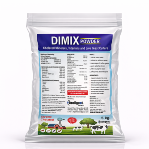 Dimix Mineral Mixture Powder | Essential Minerals for Cattle, Buffalo, Goat & Poultry | Boosts Milk Yield, Fertility & Immunity