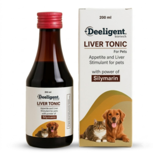 Liver Tonic for Pets 200ml | Appetite & Digestion Support Syrup | Herbal Liver Detox Supplement for Dogs, Cats, Puppies & Kittens with Vitamins