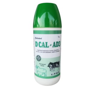 D Cal AD3 Calcium Supplement for Livestock Dollu Pack | Liquid Mineral Feed with Vitamin A D3 B12 for Cattle & Buffalo | Bone Health & Daily Nutrition Support
