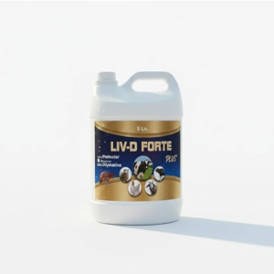LIV D Forte Liver Tonic for Pets 5 LTR | Herbal Liver Supplement for Appetite & Digestion Support | Detox Formula for Dogs, Cats, Puppies & Kittens