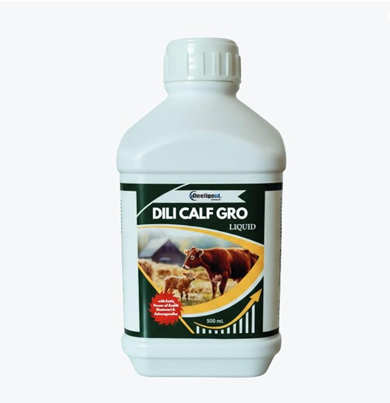 DILI Calf Gro Liquid | Calf Growth & Health Tonic | Supports Immunity, Digestion & Weight Gain for Calves